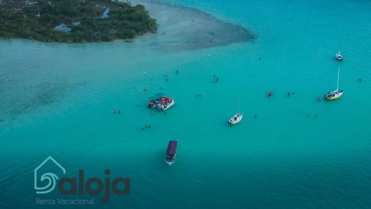 Villa Xtohil With Private Access To The Magic 7 Colors Lagoon 바칼라르