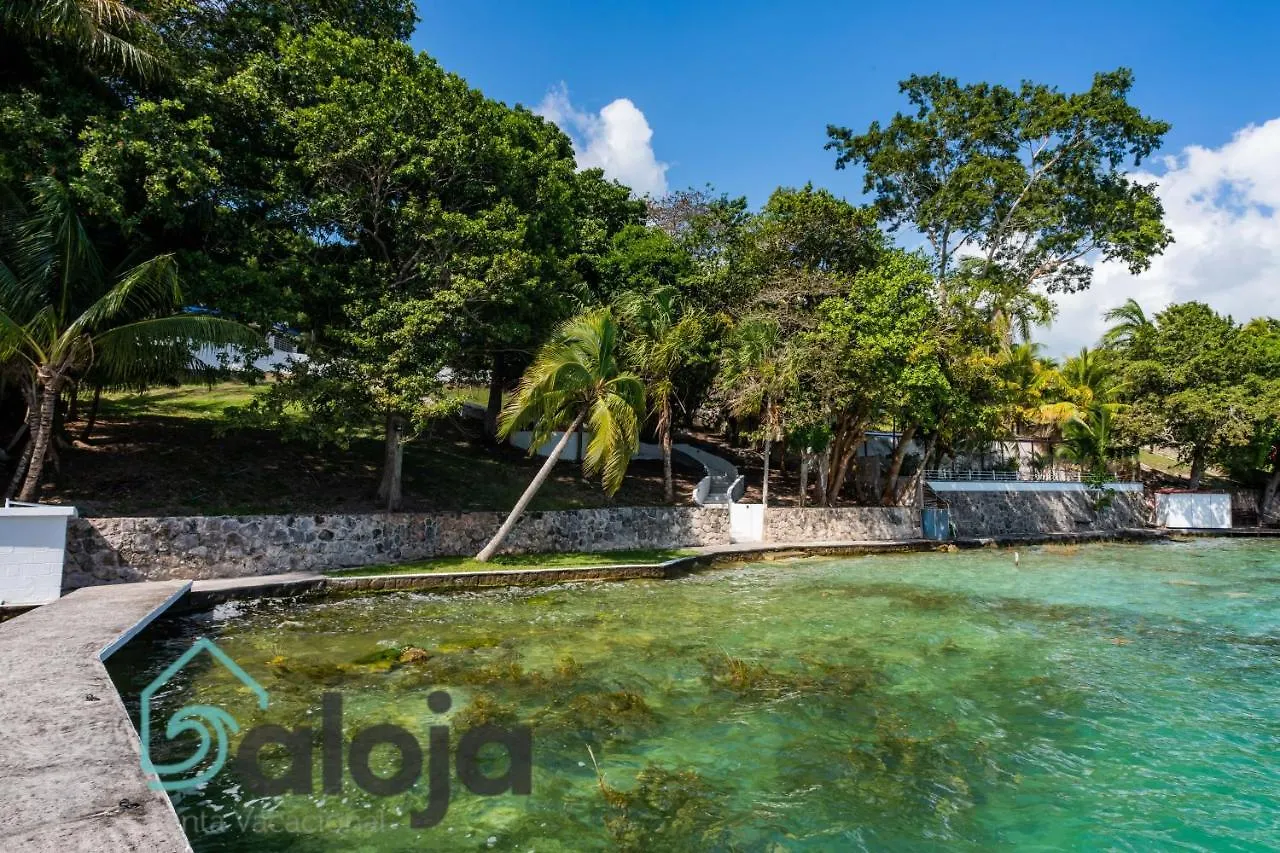 Villa Xtohil With Private Access To The Magic 7 Colors Lagoon Bacalar