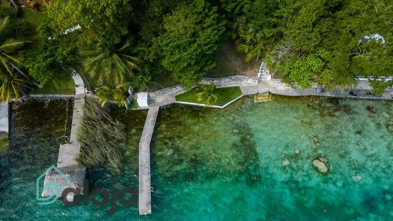 Villa Xtohil With Private Access To The Magic 7 Colors Lagoon 바칼라르